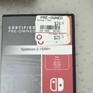 Nintendo Switch Splatoon 2 Pre-Owned Game